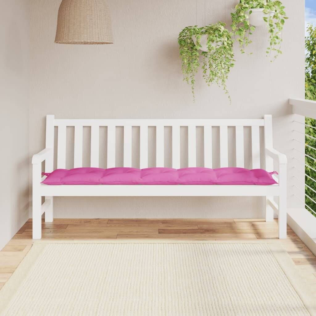 Gartenbank-Auflage Rosa 180x50x7 cm Oxford-Gewebe-0