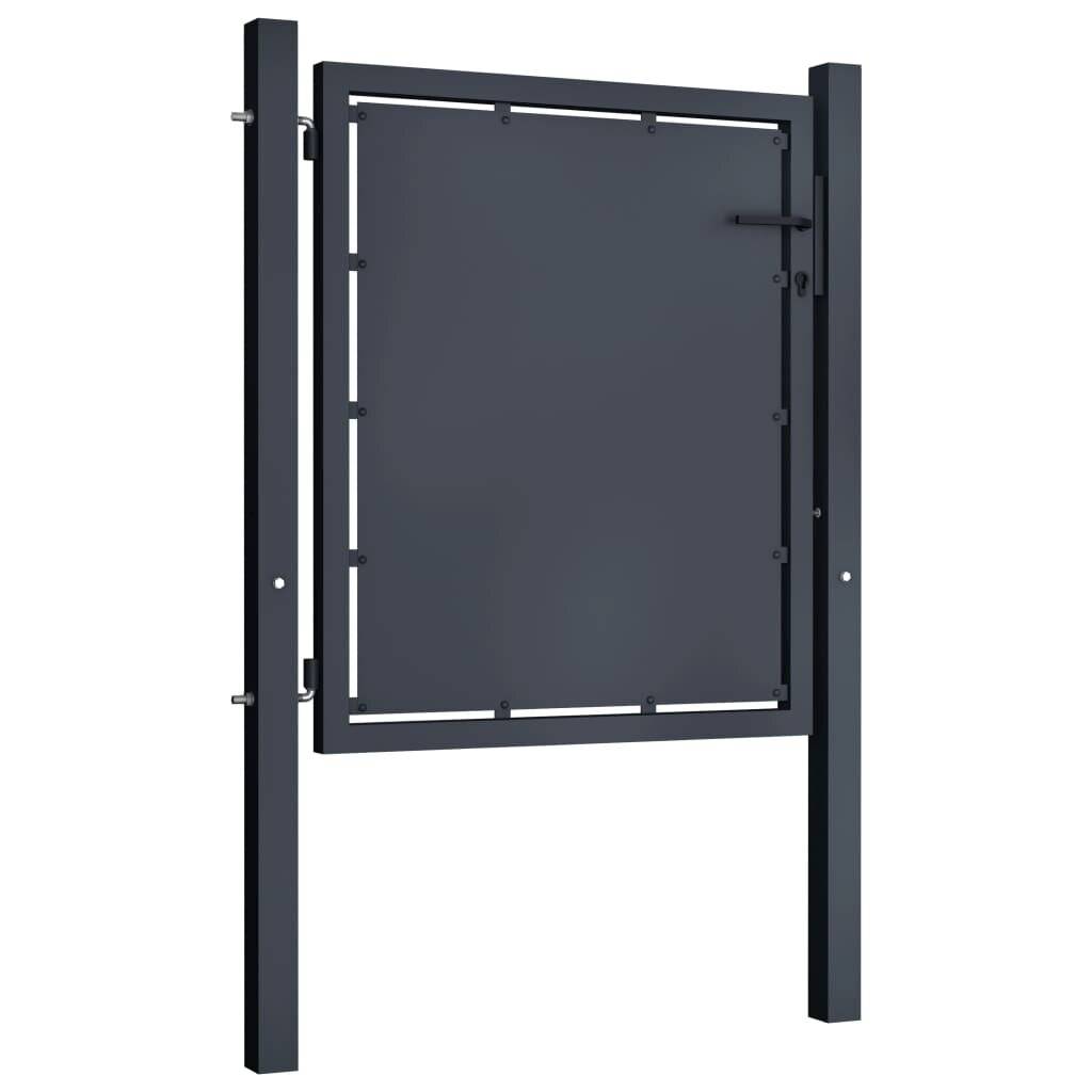 Gartentor Stahl 100×100 cm Anthrazit-1