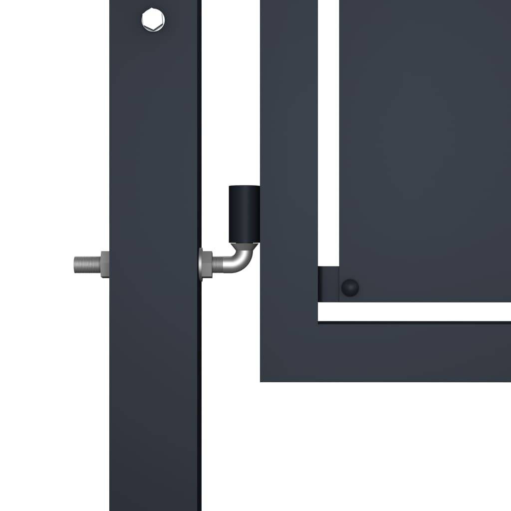 Gartentor Stahl 100 x 150 cm Anthrazit-1