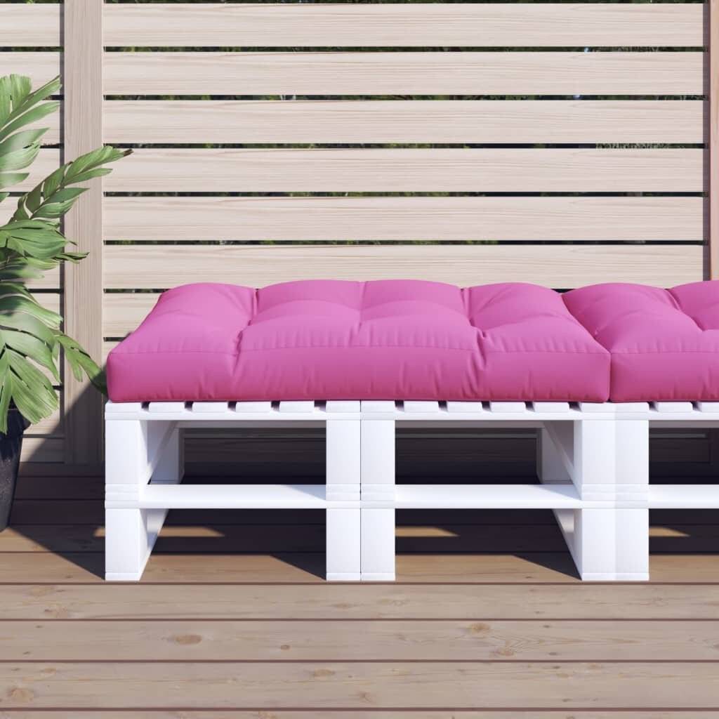 Palettenkissen Rosa 120x80x12 cm Stoff-0