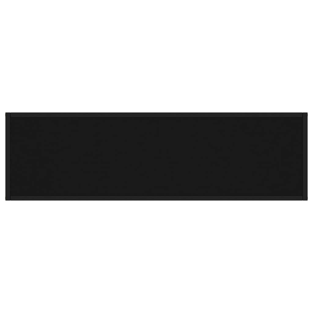 Konsolentisch Schwarz 120x35x75 cm Hartglas-3