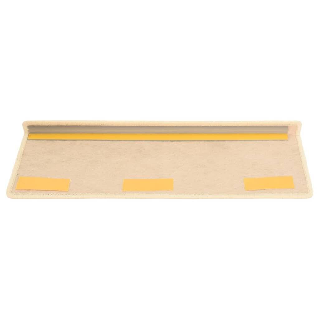 Treppenmatten Selbstklebend Sisal-Optik 15 Stk. 65x25 cm Creme-4