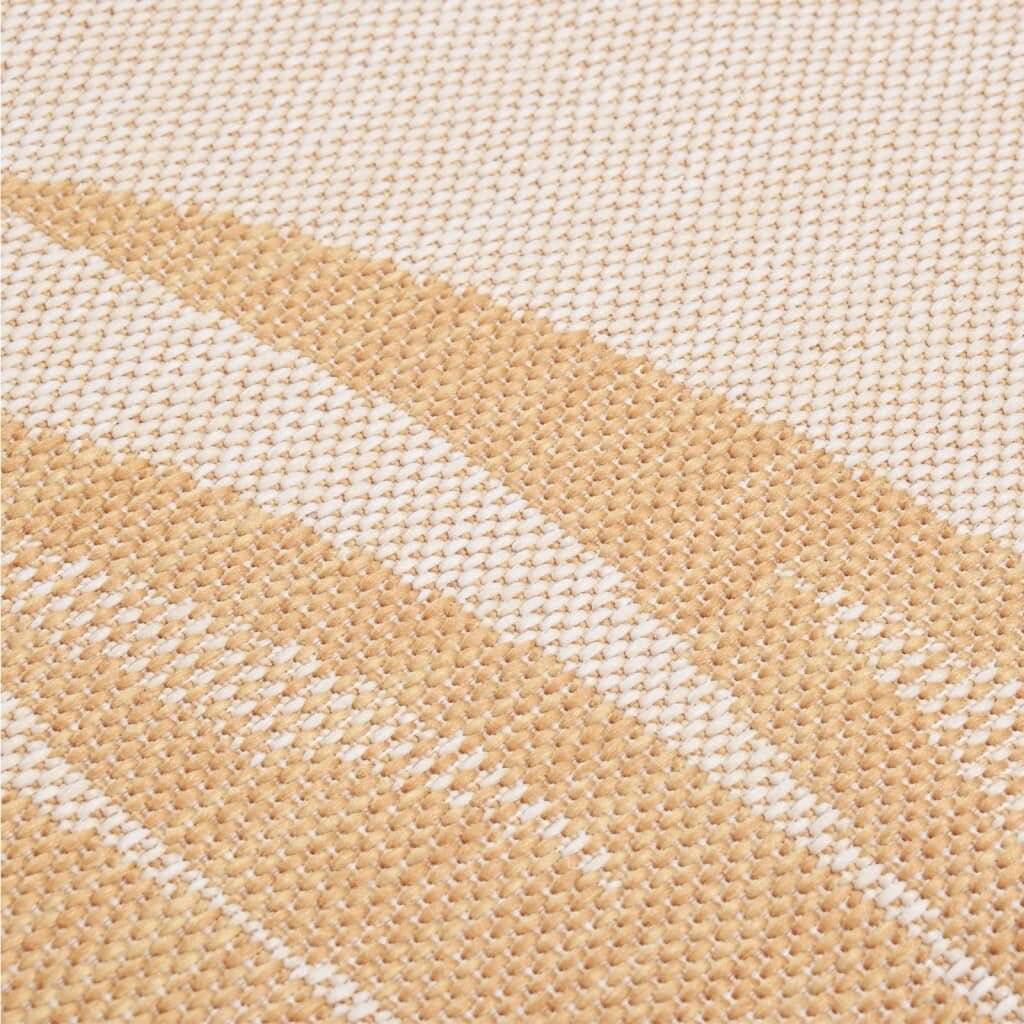 Outdoor-Teppich Flachgewebe 140x200 cm Blattmuster-4