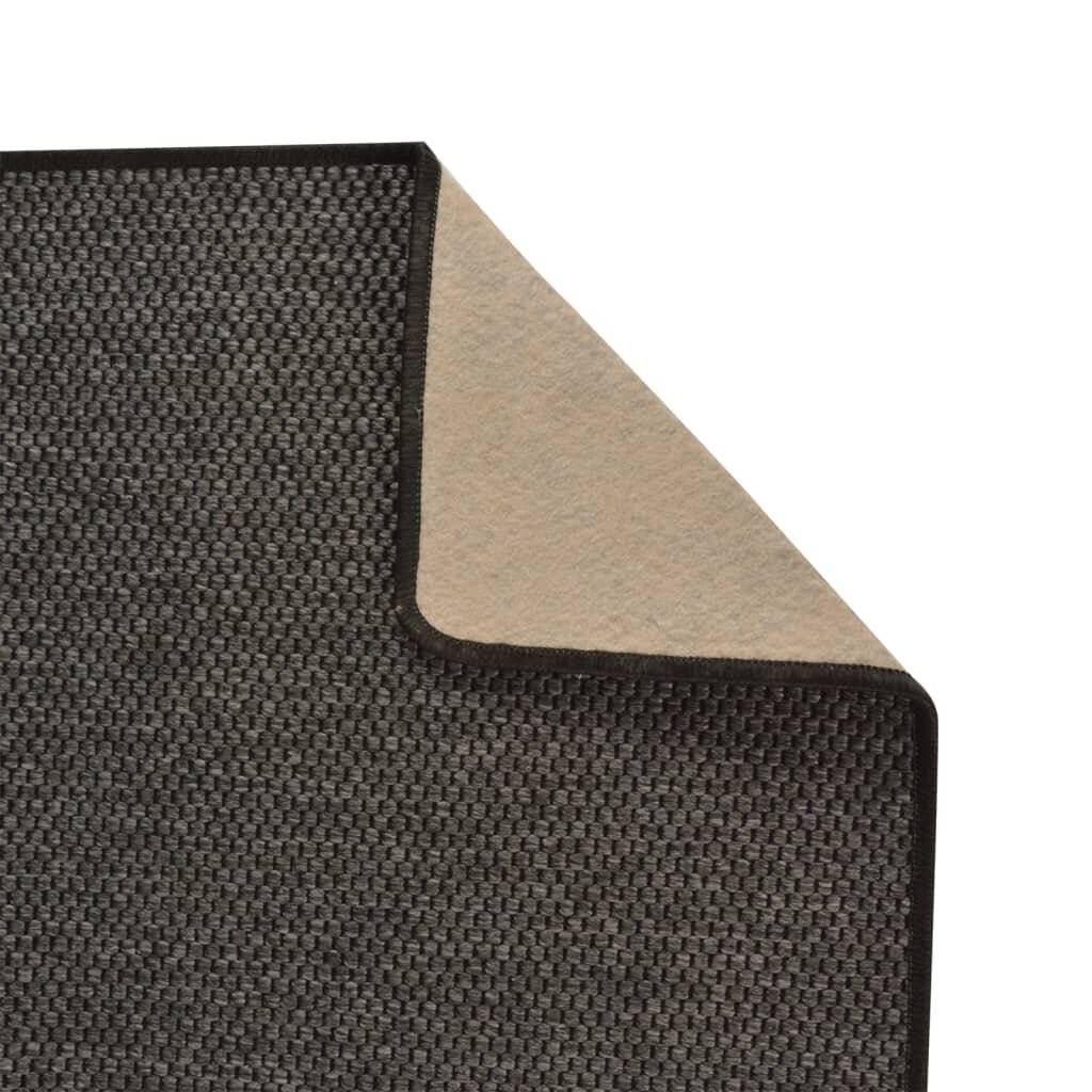 Teppichläufer Sisal-Optik Anthrazit 80x200 cm-3
