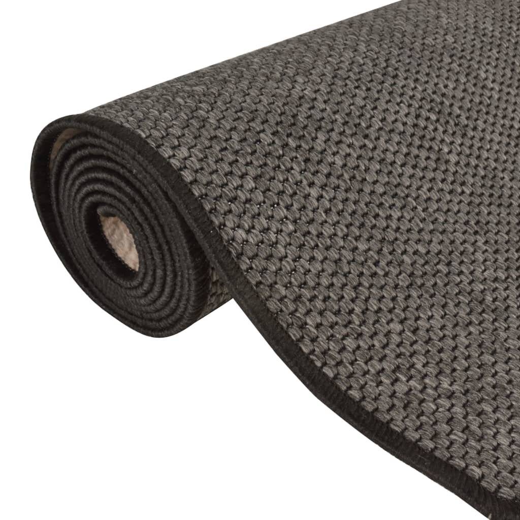 Teppichläufer Sisal-Optik Anthrazit 80x200 cm-4
