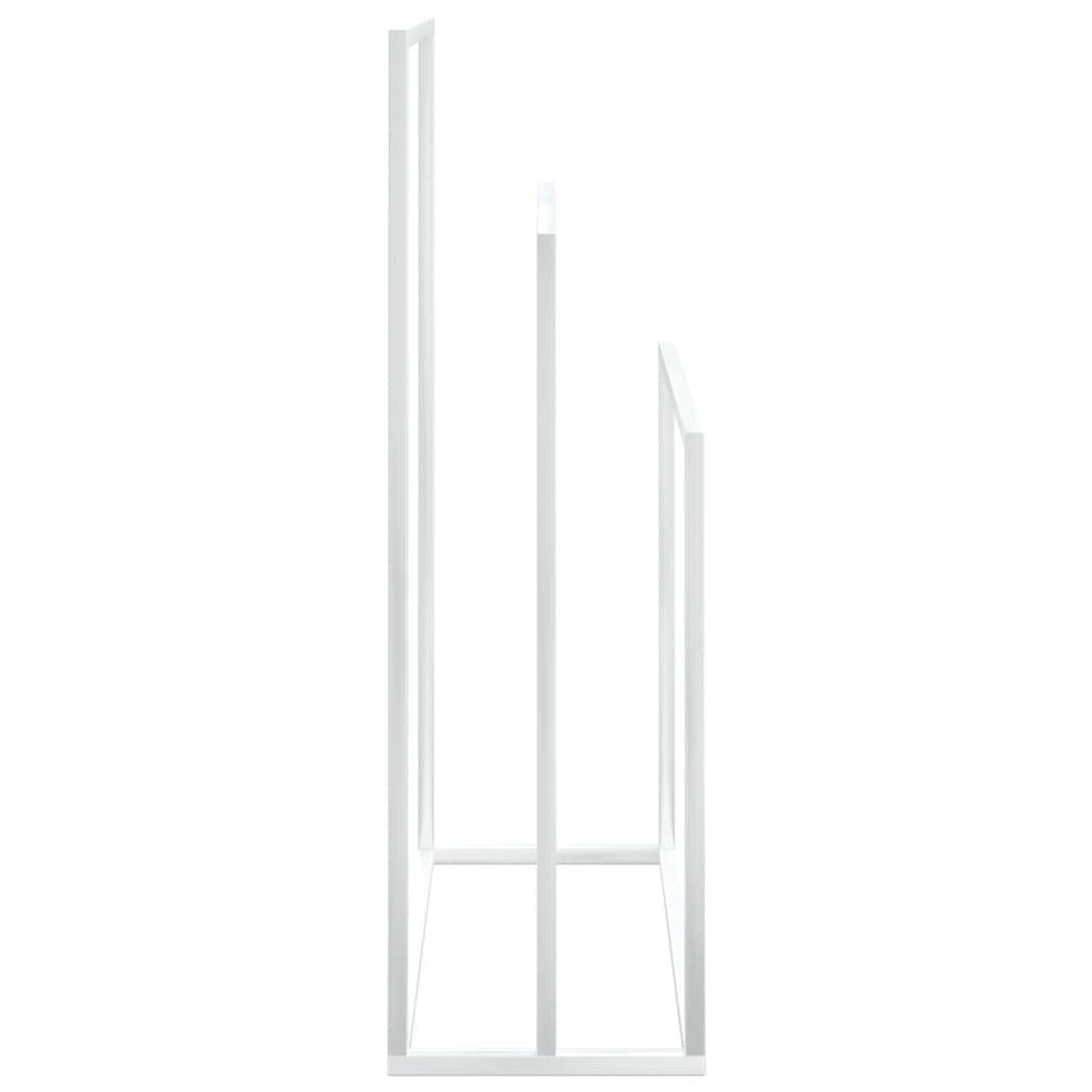 Handtuchständer Weiß 48x24x79 cm Eisen-3