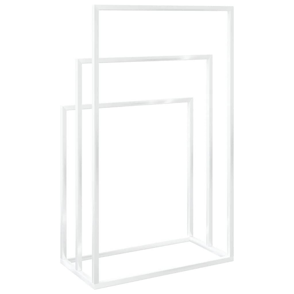Handtuchständer Weiß 48x24x79 cm Eisen-4