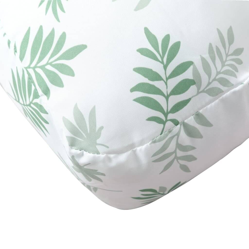 Palettenkissen Blattmuster 50x50x12 cm Stoff-6