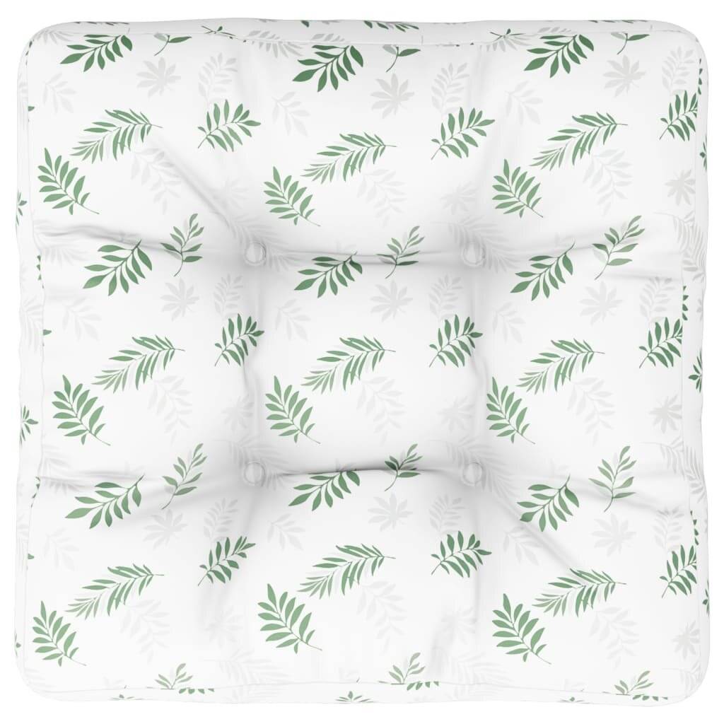Palettenkissen Blattmuster 50x50x12 cm Stoff-1