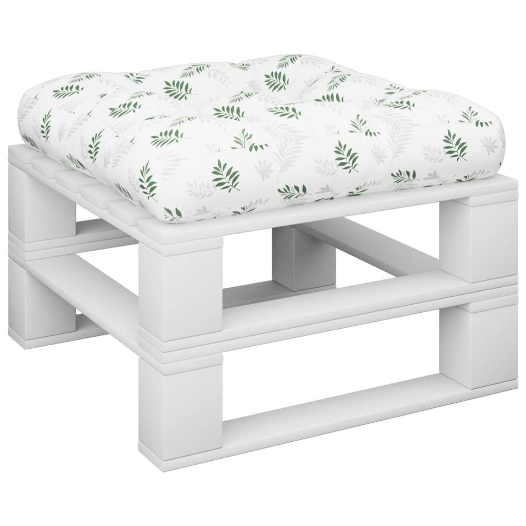 Palettenkissen Blattmuster 50x50x12 cm Stoff-2