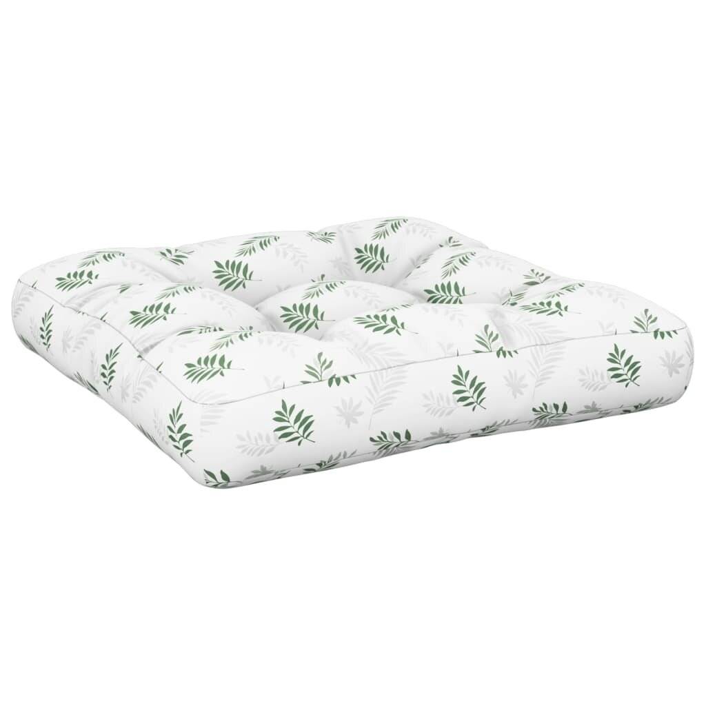 Palettenkissen Blattmuster 50x50x12 cm Stoff-3