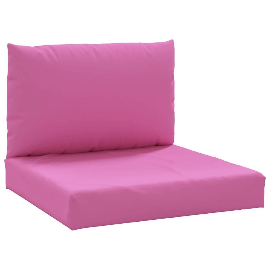 Palettenkissen 2 Stk. Rosa Oxford-Gewebe-1