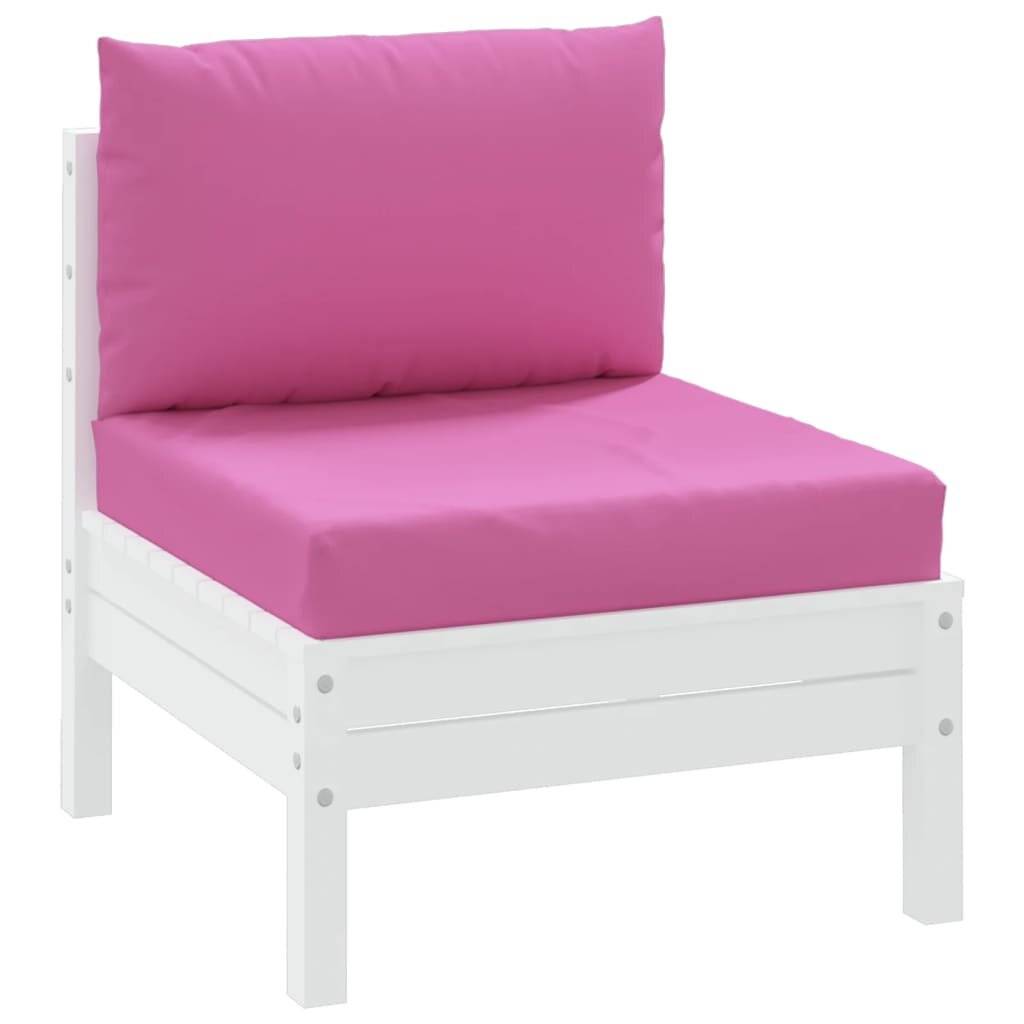Palettenkissen 2 Stk. Rosa Oxford-Gewebe-2