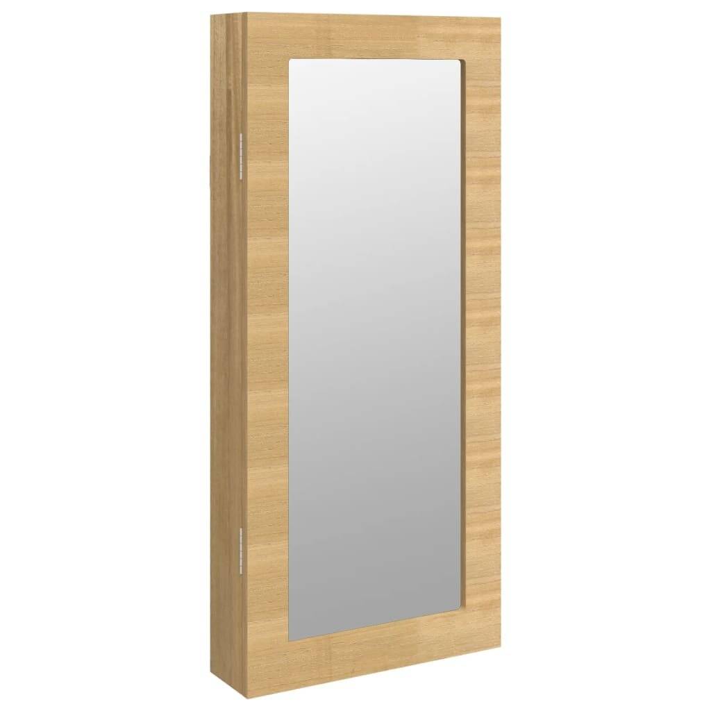 Schmuckschrank mit Spiegel Wandmontage 30x8,5x67 cm-1