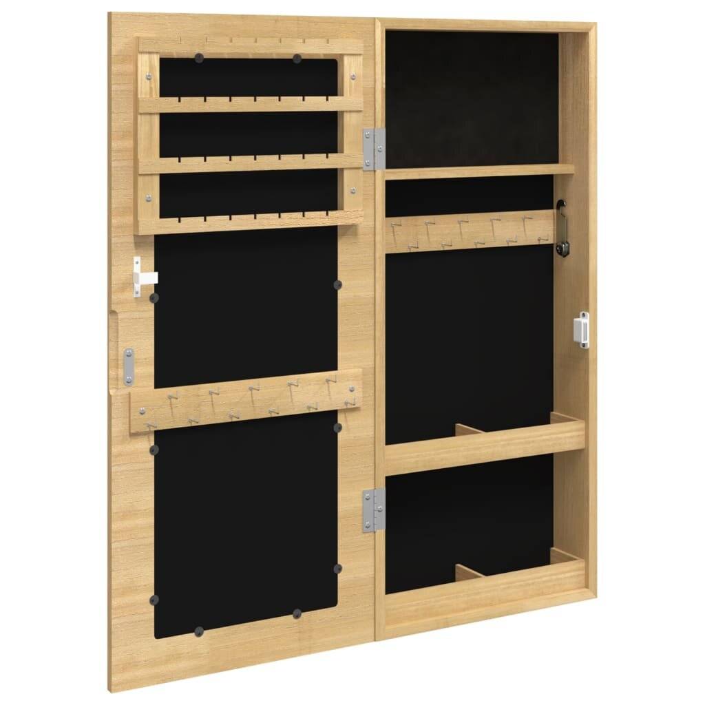 Schmuckschrank mit Spiegel Wandmontage 30x8,5x67 cm-4