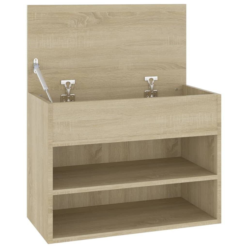 Schuhbank Sonoma-Eiche 60x30x45 cm Holzwerkstoff-6