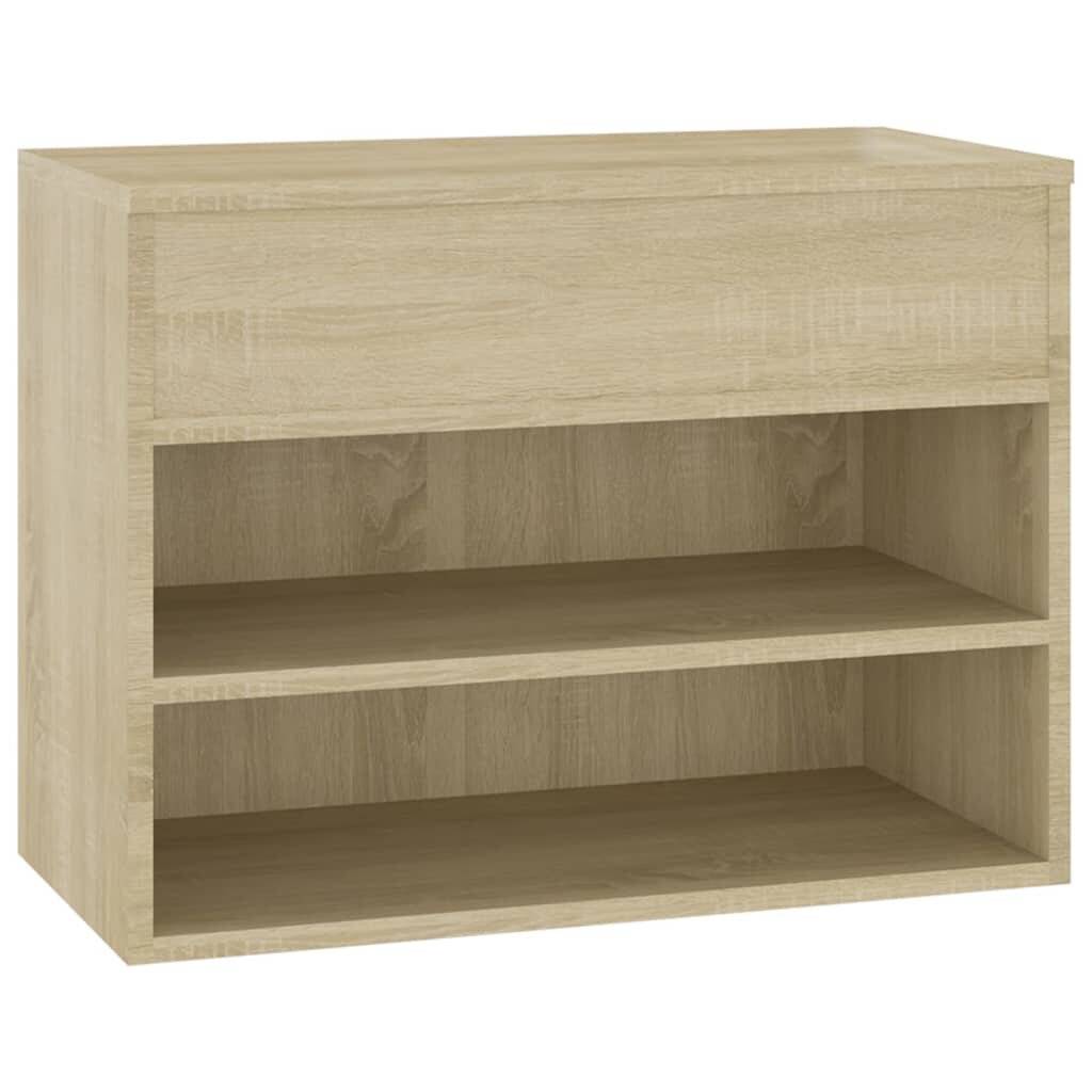 Schuhbank Sonoma-Eiche 60x30x45 cm Holzwerkstoff-1