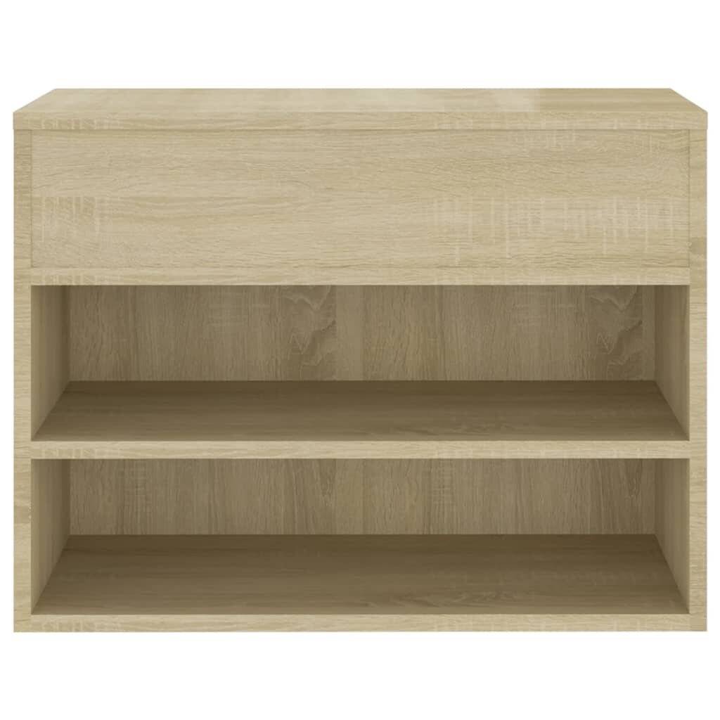Schuhbank Sonoma-Eiche 60x30x45 cm Holzwerkstoff-4