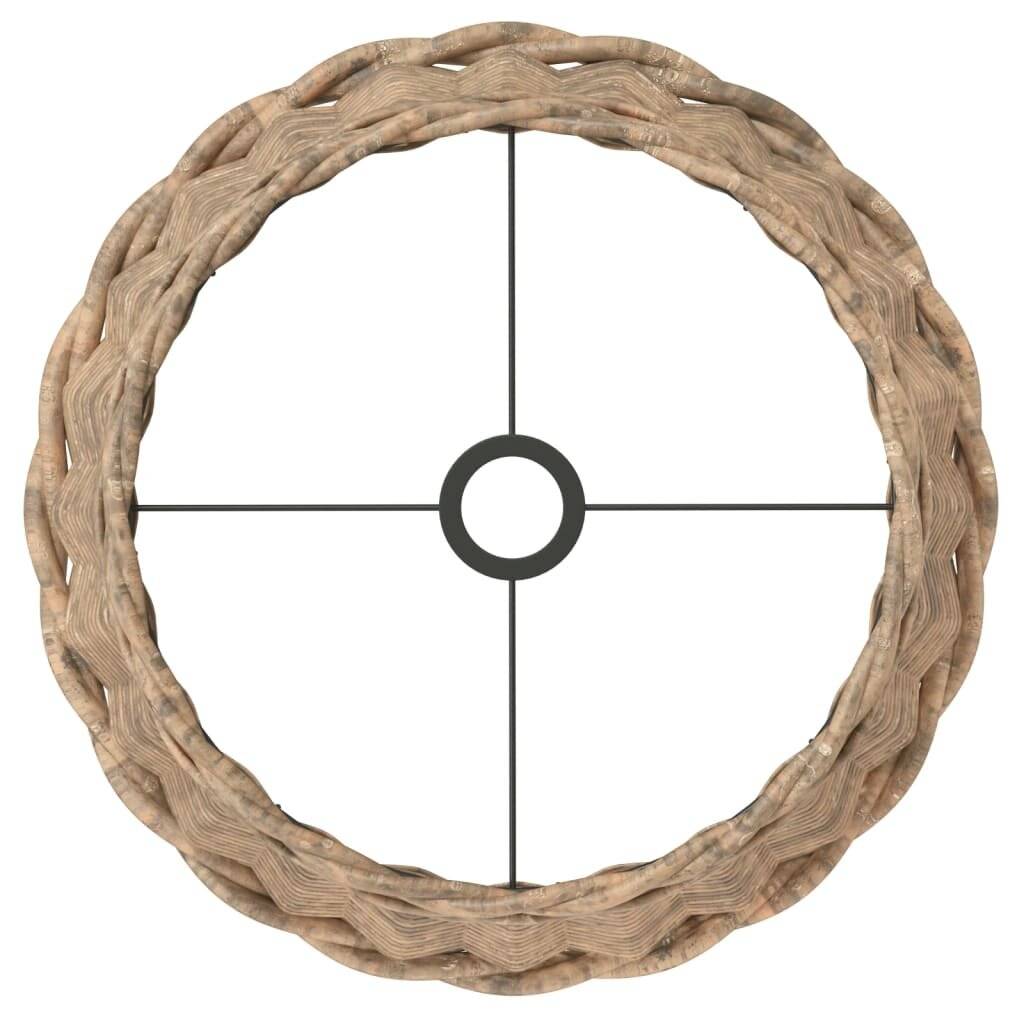 Lampenschirm Braun Ø45x28 cm Korbweide-4