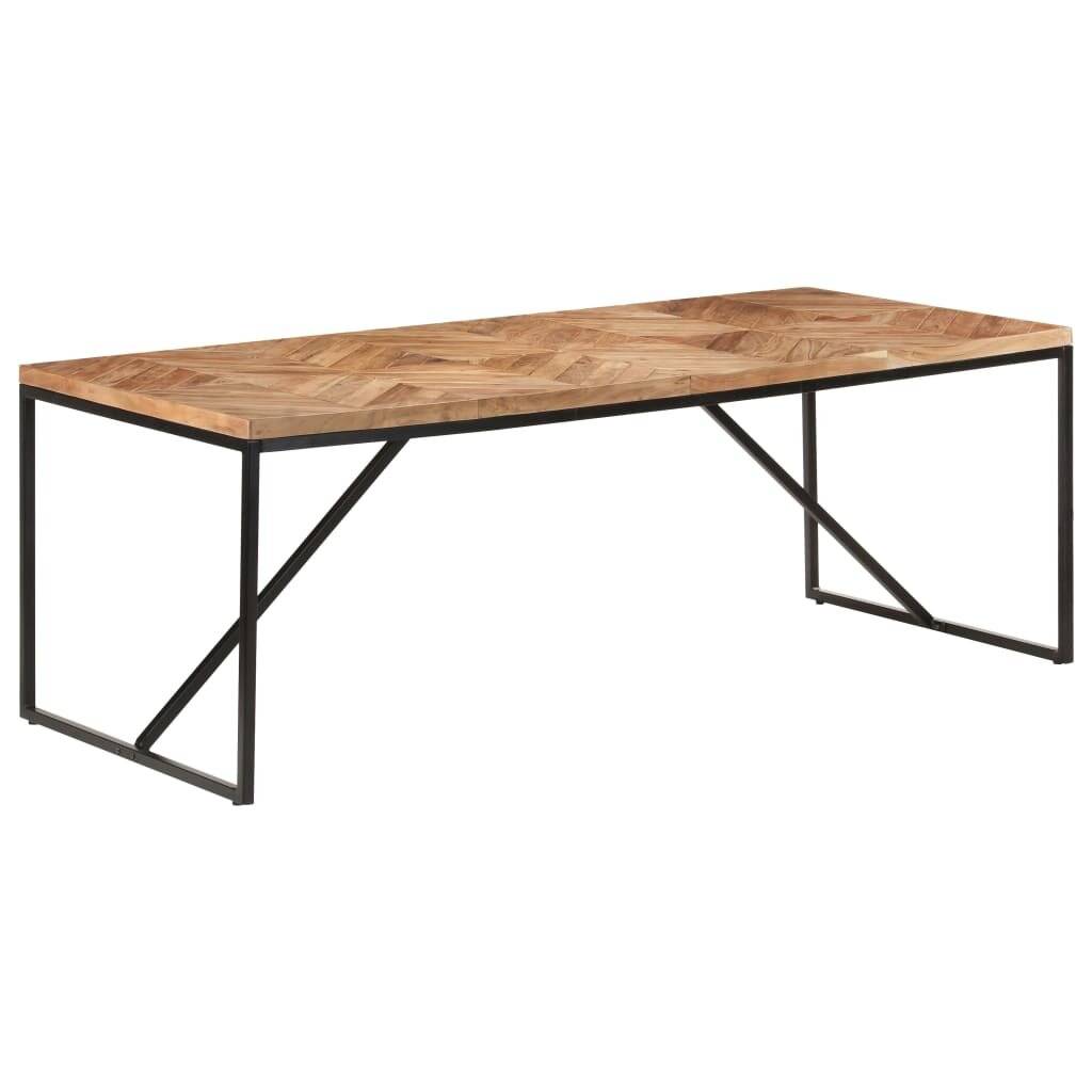 Esstisch 200x90x76 cm Massivholz Akazie und Mango-0