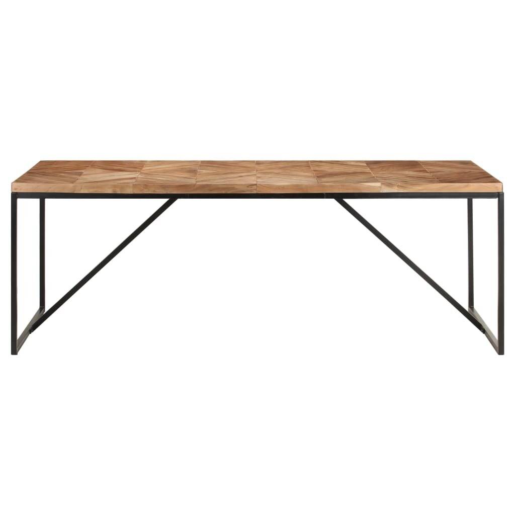 Esstisch 200x90x76 cm Massivholz Akazie und Mango-1