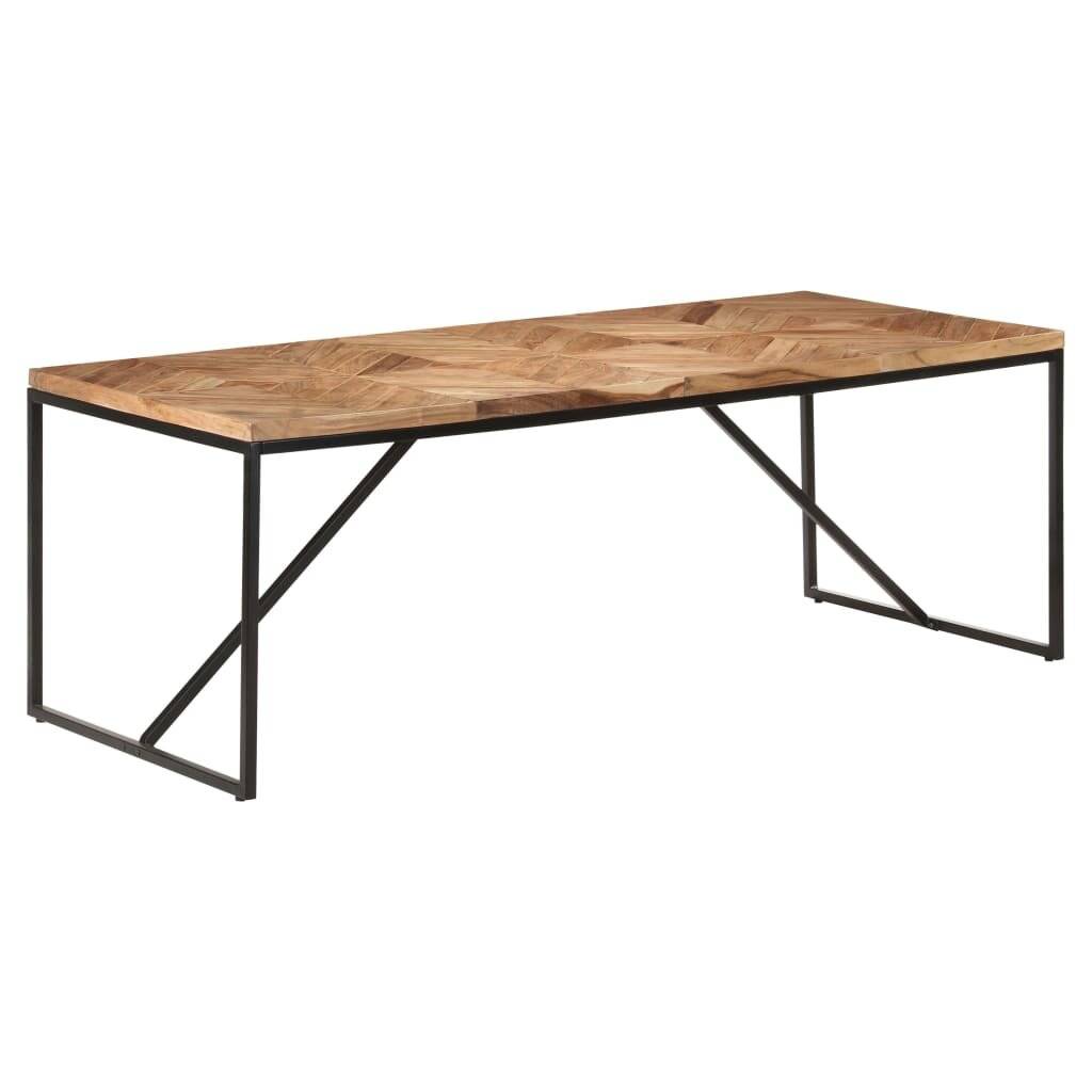 Symbolbild für Esstisch 200x90x76 cm Massivholz Akazie und Mango