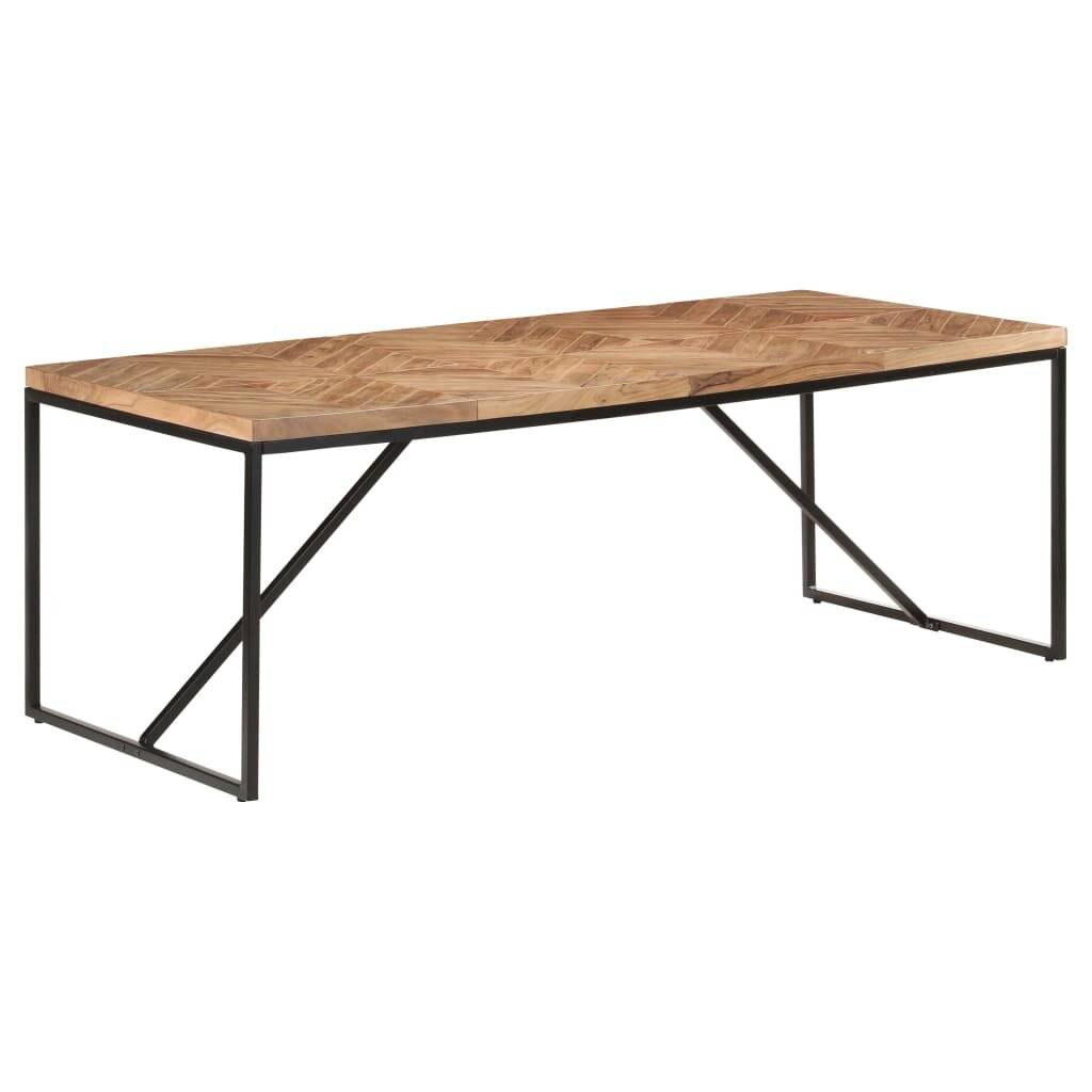 Symbolbild für Esstisch 200x90x76 cm Massivholz Akazie und Mango