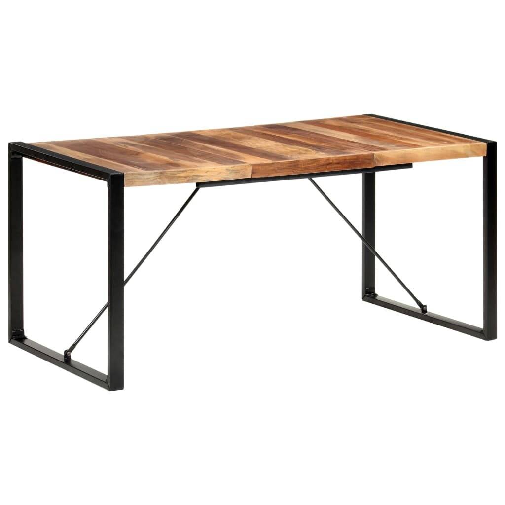 Esstisch 160x80x75 cm Massivholz mit Palisander-Finish-6