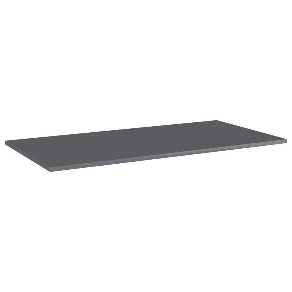 Bücherregal-Bretter 4 Stk. Hochglanz-Grau 100x50x1,5 cm-1