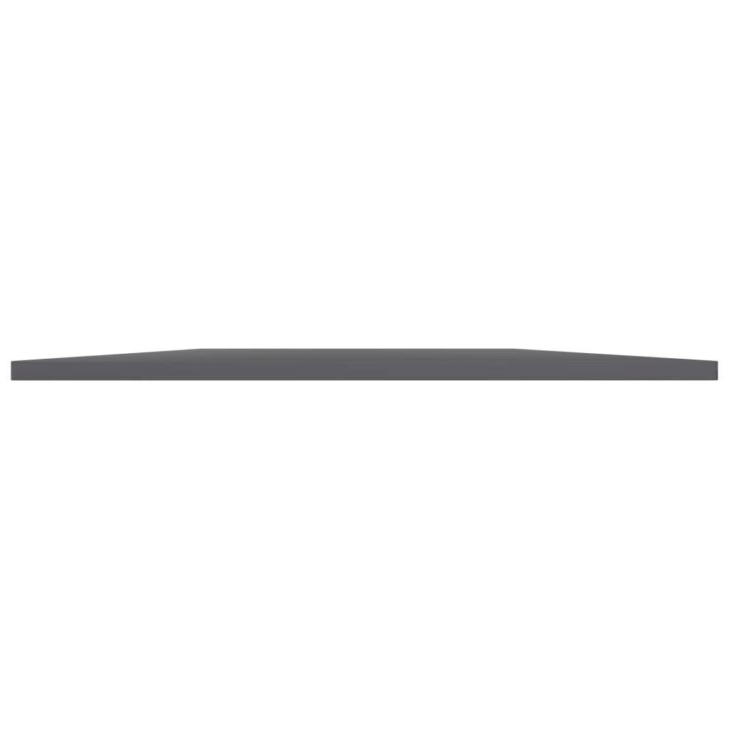 Bücherregal-Bretter 4 Stk. Hochglanz-Grau 100x50x1,5 cm-2