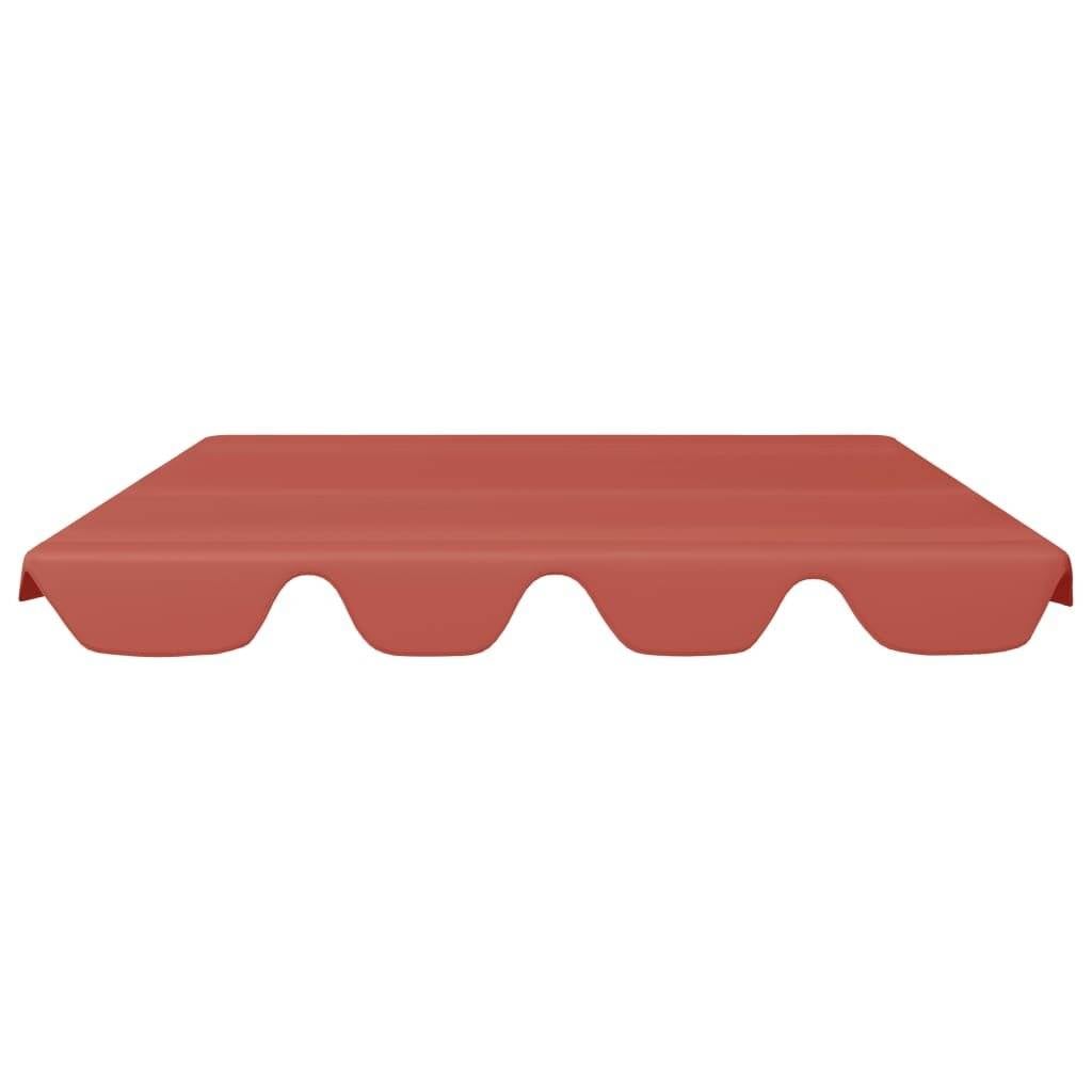 Ersatzdach für Hollywoodschaukel Terrakotta-Rot 150/130x70/105 cm-3