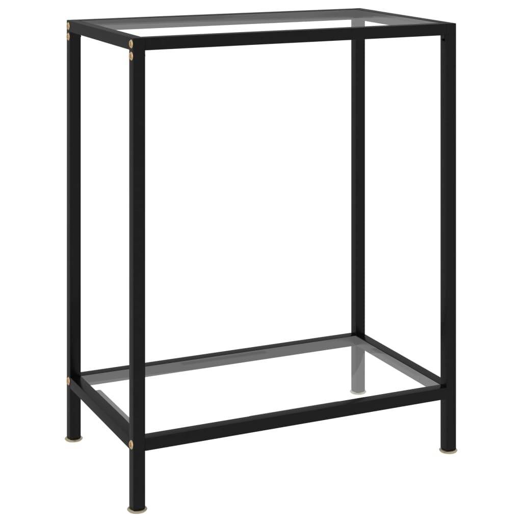Konsolentisch Transparent 60x35x75 cm Hartglas-0