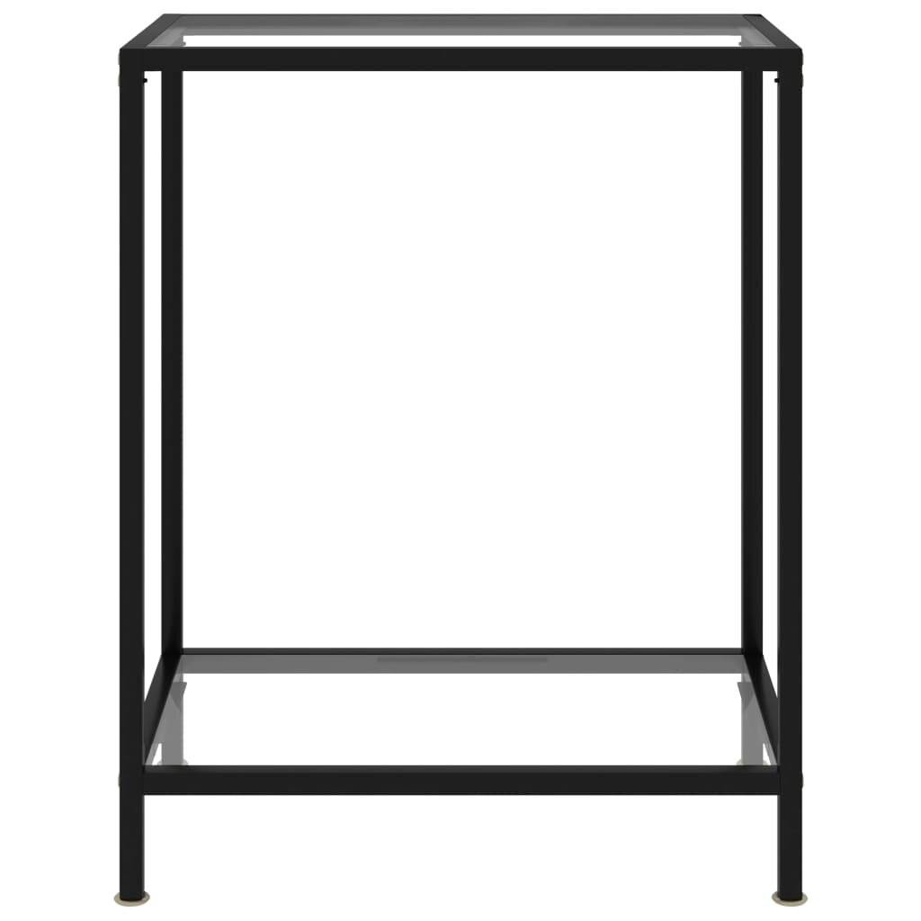 Konsolentisch Transparent 60x35x75 cm Hartglas-2
