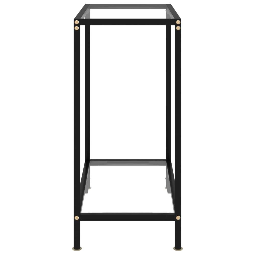Konsolentisch Transparent 60x35x75 cm Hartglas-3