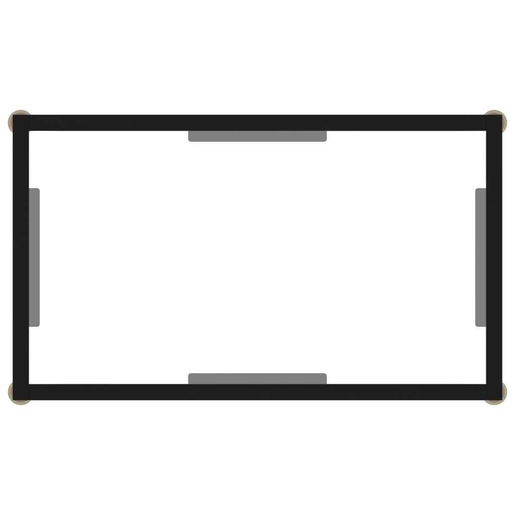 Konsolentisch Transparent 60x35x75 cm Hartglas-4