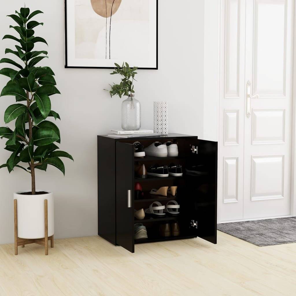 Schuhschrank Schwarz 60x35x70 cm Holzwerkstoff-0