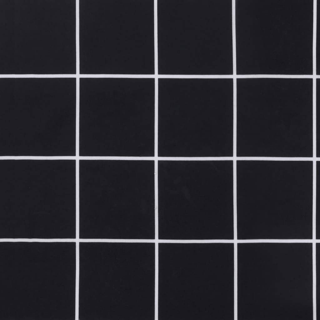Symbolbild für Sonnenliegen-Auflage Schwarz Karomuster Oxford-Gewebe