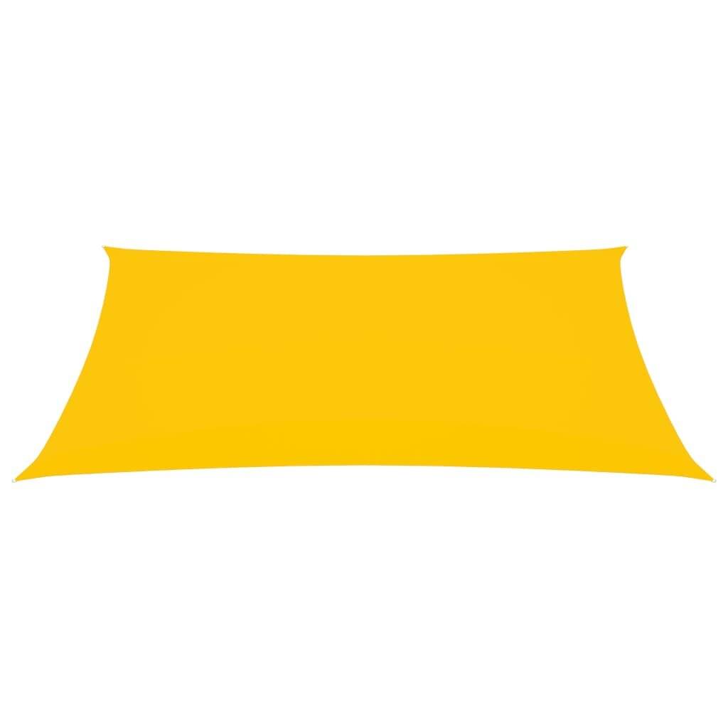 Sonnensegel Oxford-Gewebe Rechteckig 5x7 m Gelb-4