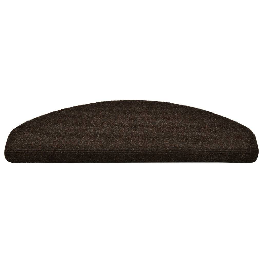 Treppenmatten Selbstklebend 15 Stk. Braun 65x21x4cm Nadelvlies-3