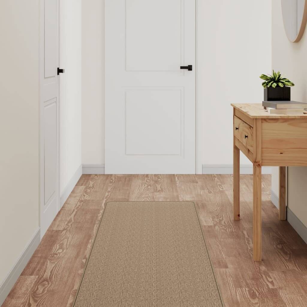 Teppichläufer Sisal-Optik Sandfarben 50x300 cm-0