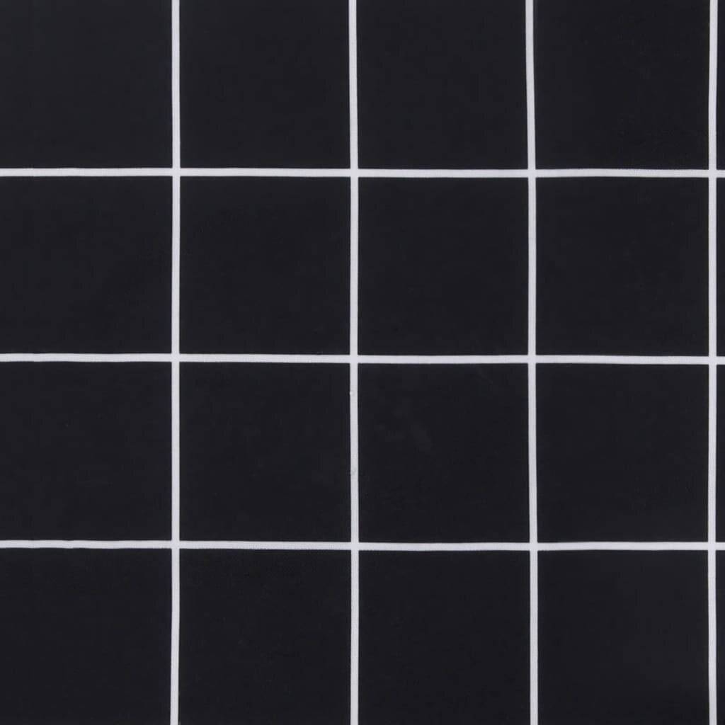 Symbolbild für Sonnenliegen-Auflage Schwarz Karomuster Oxford-Gewebe