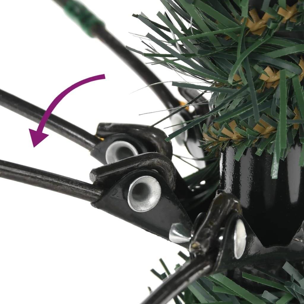 Künstlicher Weihnachtsbaum mit Ständer Grün 150 cm PVC-4