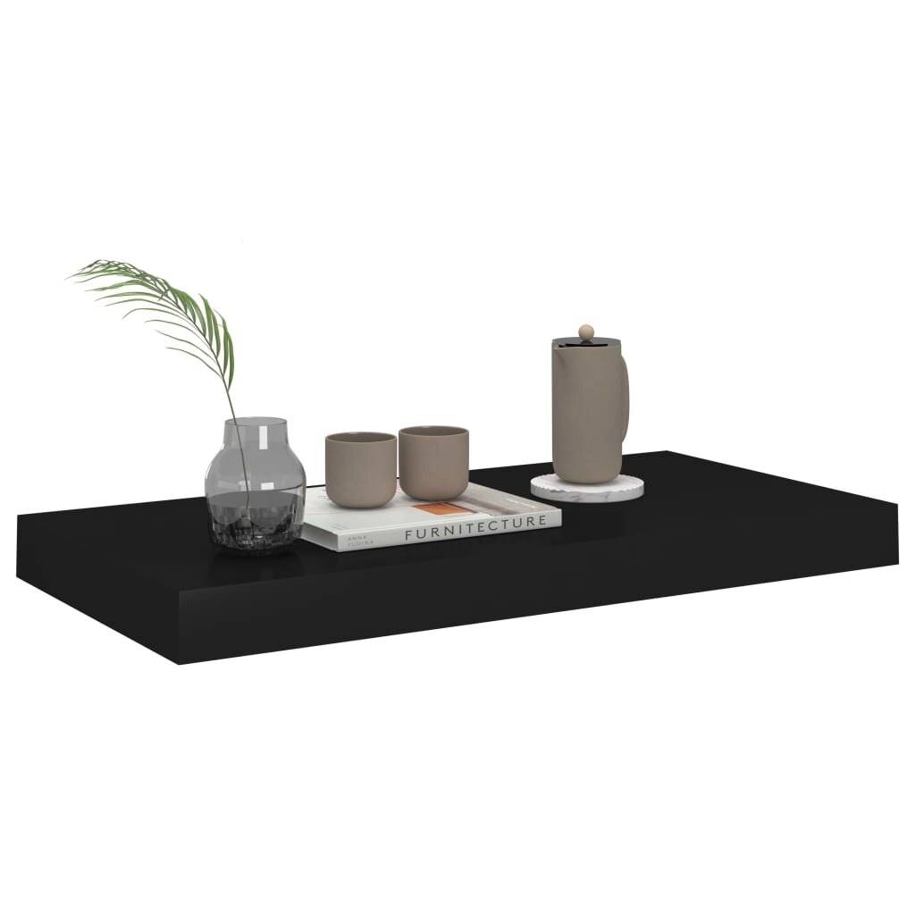 Schwebende Wandregale 4 Stk. Schwarz 50x23x3,8cm MDF-2