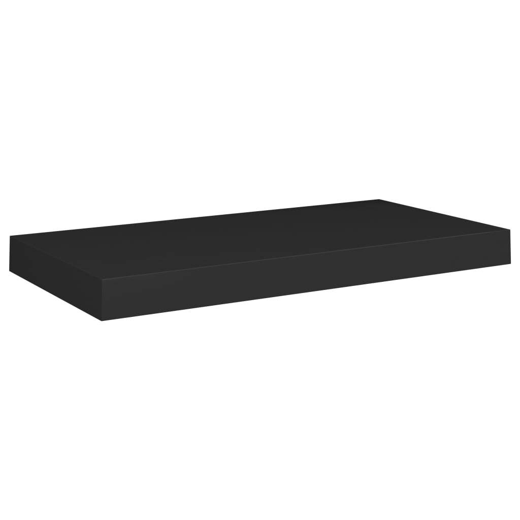 Schwebende Wandregale 2 Stk. Schwarz 50x23x3,8cm MDF-1
