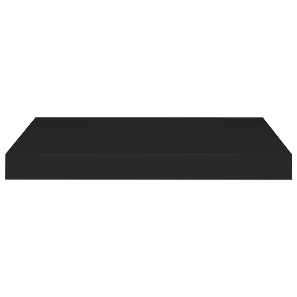 Schwebende Wandregale 2 Stk. Schwarz 50x23x3,8cm MDF-2