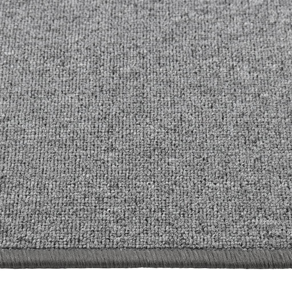 Teppichläufer Dunkelgrau 80x200 cm-4