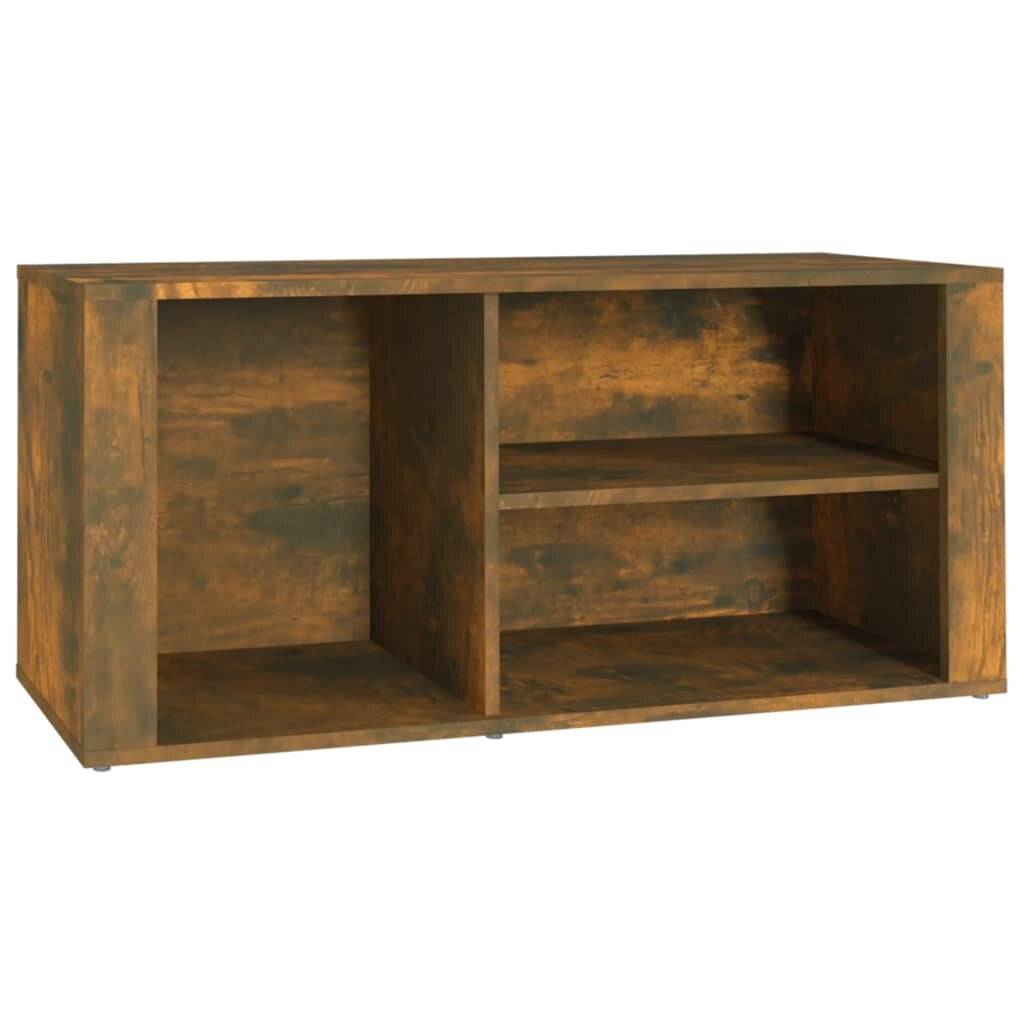 Schuhregal Räuchereiche 100x35x45 cm Holzwerkstoff-1