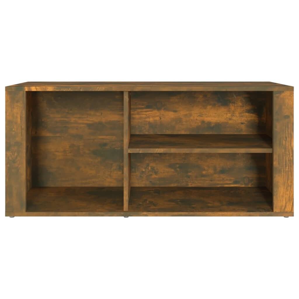 Schuhregal Räuchereiche 100x35x45 cm Holzwerkstoff-4