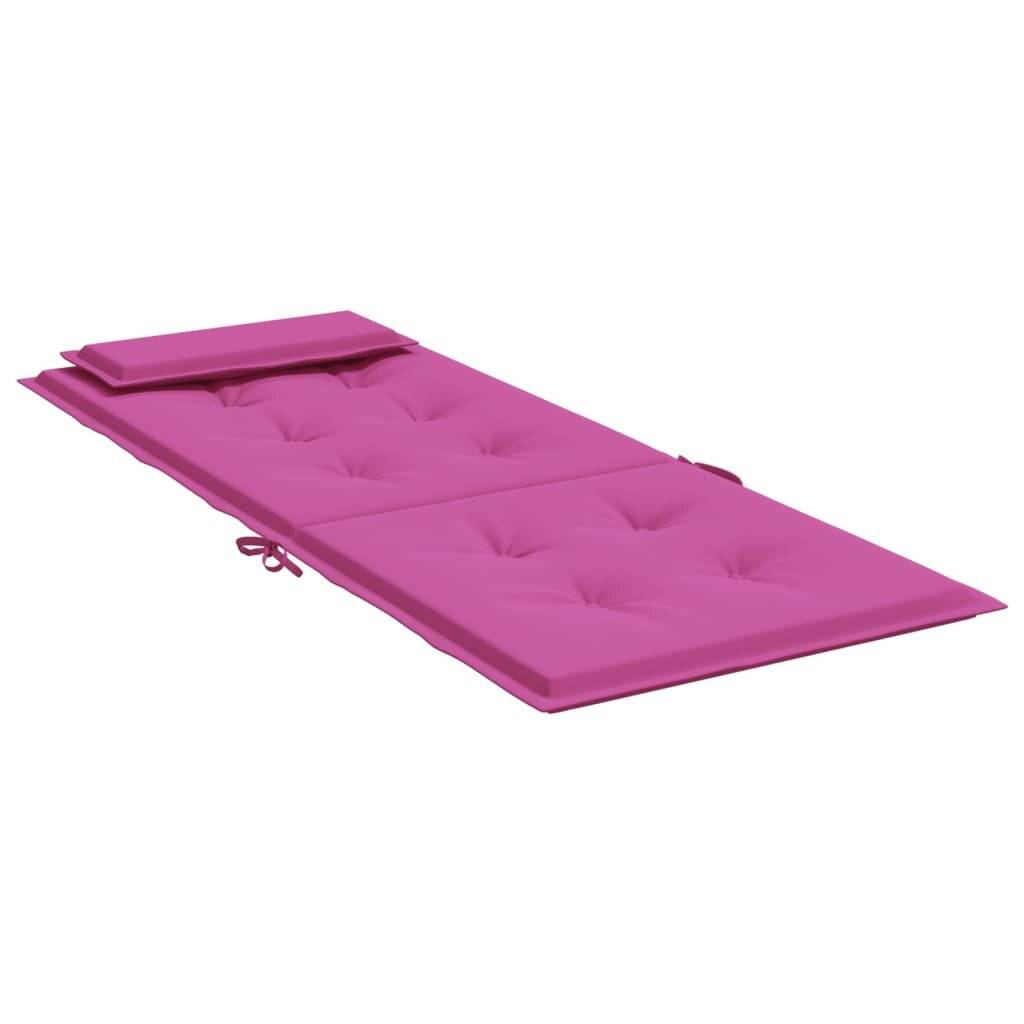 Hochlehner-Auflagen 4 Stk. Rosa Oxford-Gewebe-4