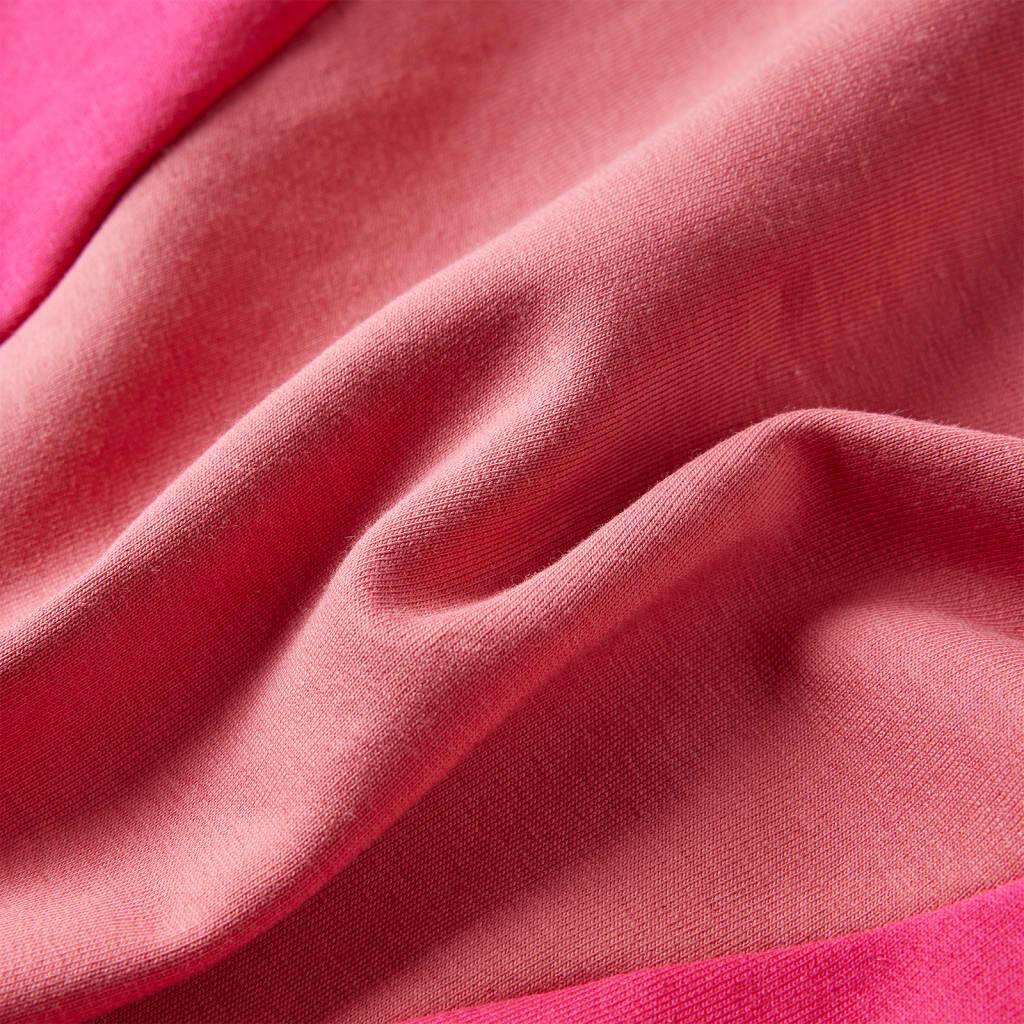 Kinder-Sweatshirt Farbblock Rosa und Henna 92-6
